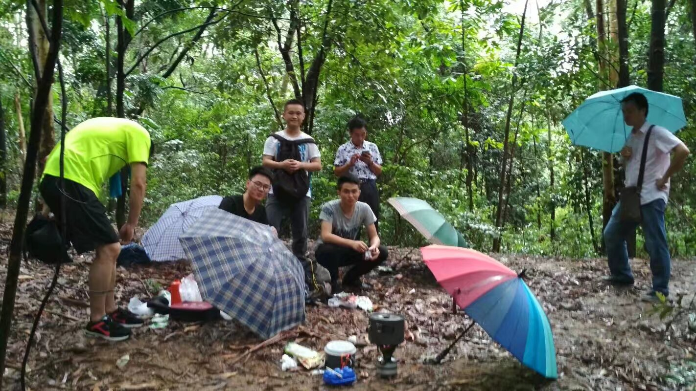 雨中野炊，别有趣味，可惜雨下的有点小，暴风雨来的更猛烈些吧